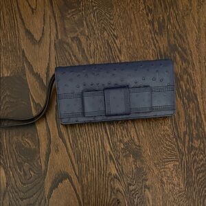 Kate Spade Navy Wristlet with Bow